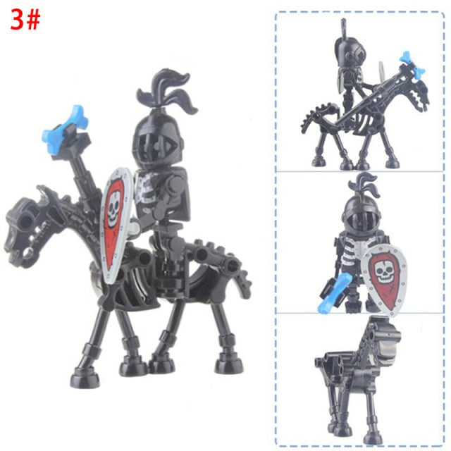 Halloween Skeleton Knight Figures