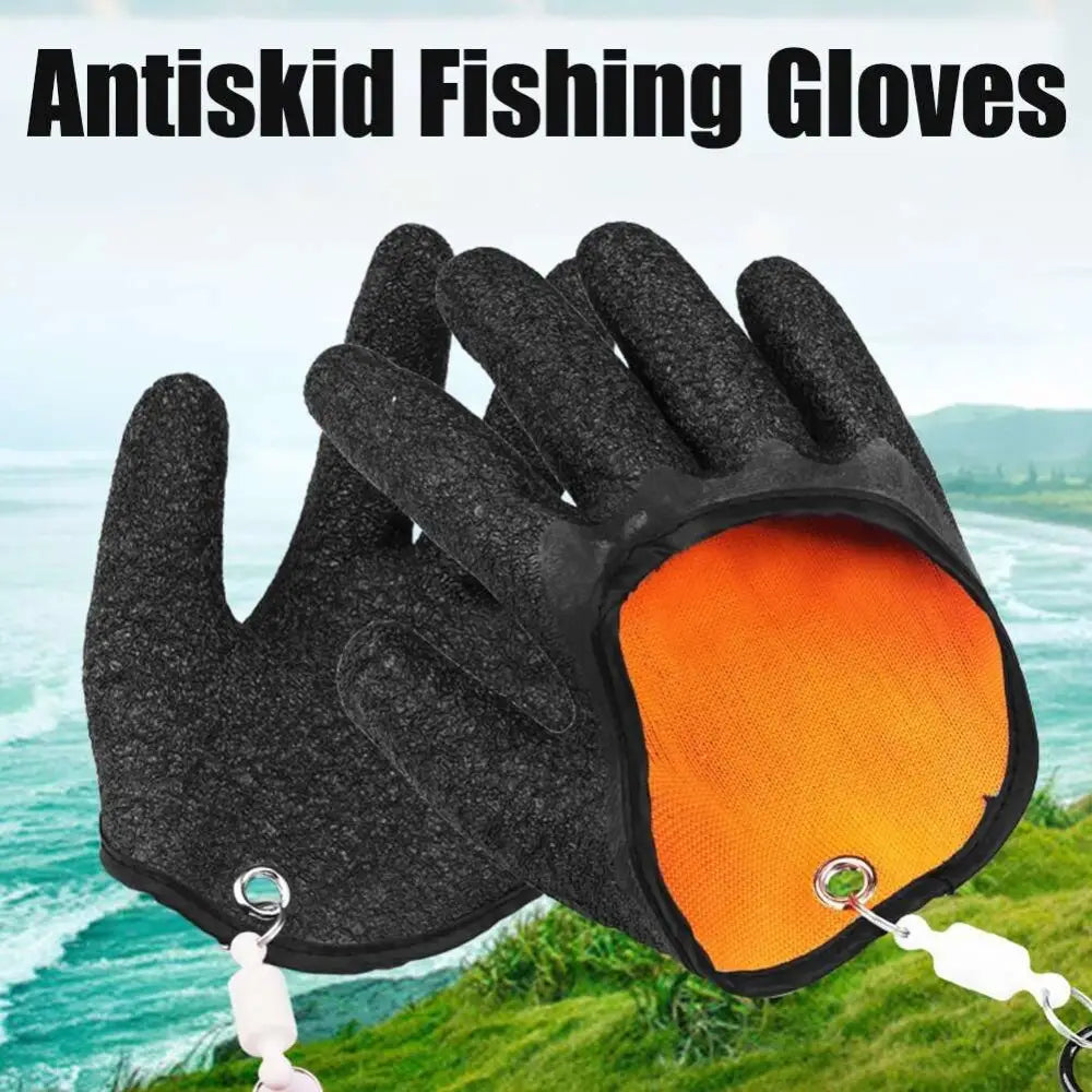 Professional Fisherman Catch Latex Fishing Gloves