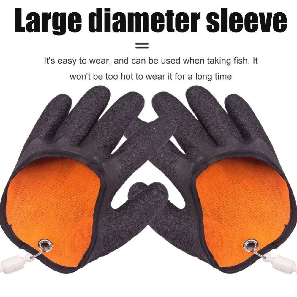 Professional Fisherman Catch Latex Fishing Gloves