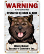 Personalized - Property Protected by Dogs - Metal Sign