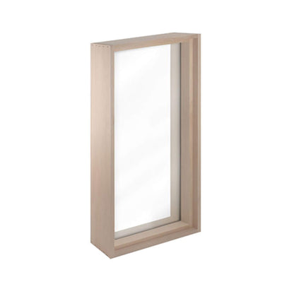 Prosaunas 16X30-Inch Framed Hemlock Tempered Dual Pane Clear Glass Sauna Window (SAK44067)
