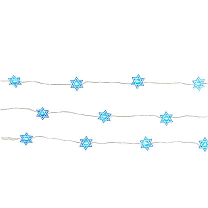 Battery-Operated Hanukkah LED Fairy Light - Star of David