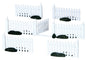 Plastic Picket Fence - 7 Piece Set