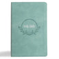 KJV Large Print Personal Size Reference Bible, Earthen Teal Suedesoft Leathertouch, Indexed - Imitation Leather