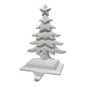 Iron Rustic Tree Stocking Holder - White