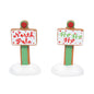 Gingerbread Christmas Signs - Set of 2
