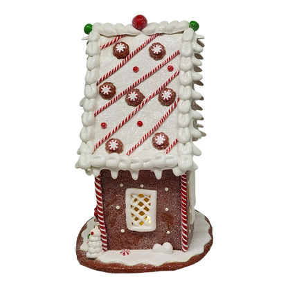 Whimsical Lighted Gingerbread Cottage