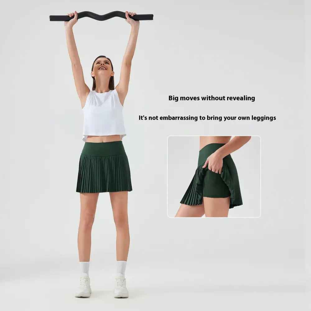Purple Double Layer Points Exercise Skort