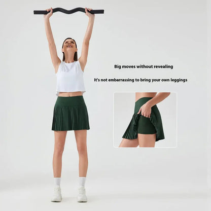 Purple Double Layer Points Exercise Skort