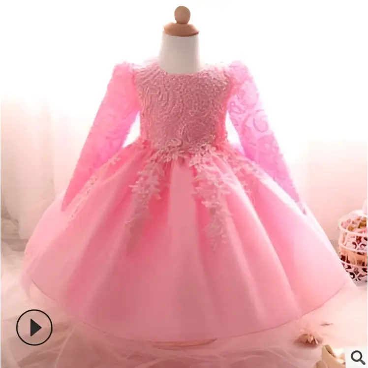 Purple Lace Girls Dress Rose Wedding Dress Skirt