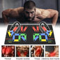 Push Up Bars Stand S Shape Fitness Workout Gym Exercise with Push-Up Training Mat