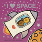 I Love Space: Explore with Sliders, Lift-The-Flaps, a Wheel, and More! - Board Book