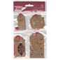 Baker’s Holiday Gift Tags – Foil on Kraft