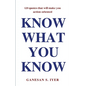 Know What You Know - Paperback