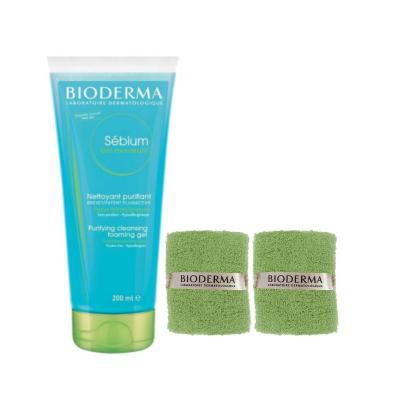 Bioderma Sebium Foaming Gel Facial Cleanser for Oily Skin - 200ml, Paraben-Free, Non-Comedogenic
