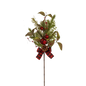 Pine & Berry Pick with Plaid Bow -
