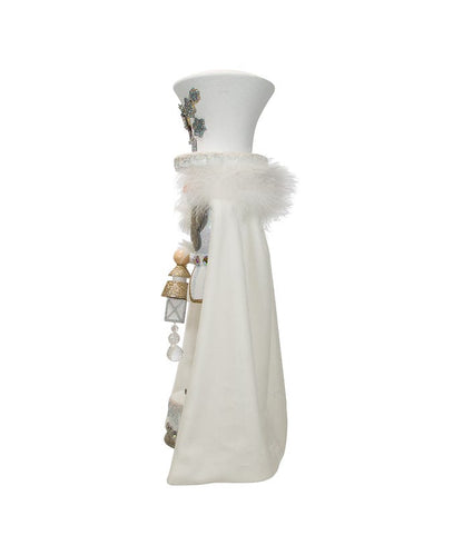 Hollywood Nutcrackers White Snowflake LED Soldier Nutcracker