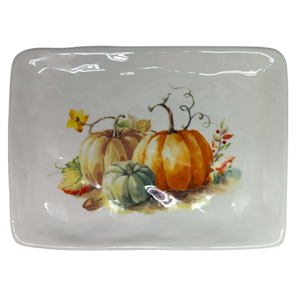 Painted Pumpkin Platter