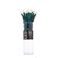 50-Light C3 Diamond Warm White LED Green Wire Light Set