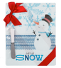 Snowman Glass Cutting Board with Spreader