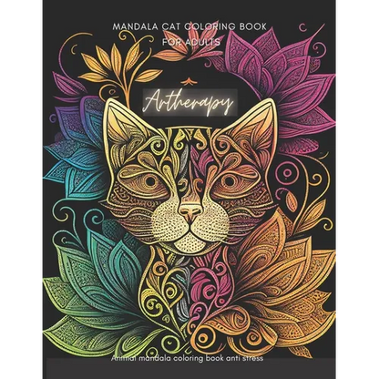 Artherapy, Mandala cat coloring book for adults: Animal mandala coloring book anti stress - Paperback