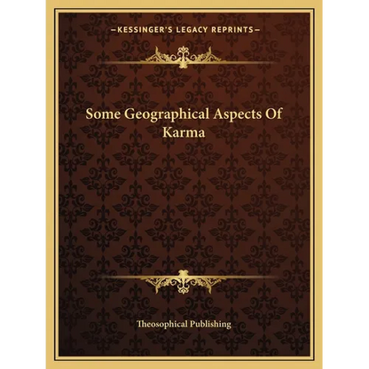 Some Geographical Aspects Of Karma - Paperback