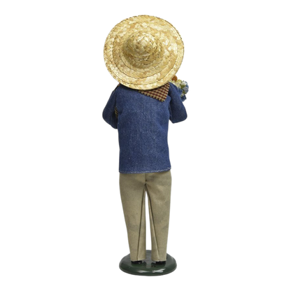 Gardening Man with Pipe