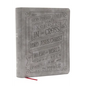 Nkjv, Journal Reference Edition Bible, Verse Art Cover Collection, Leathersoft, Gray, Red Letter, Comfort Print: Let Scripture Explain Scripture. Refl - Imitation Leather