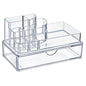 Bee Home Crystal Cosmetic Organizer with Drawer - Elegant Bathroom Storage Solution