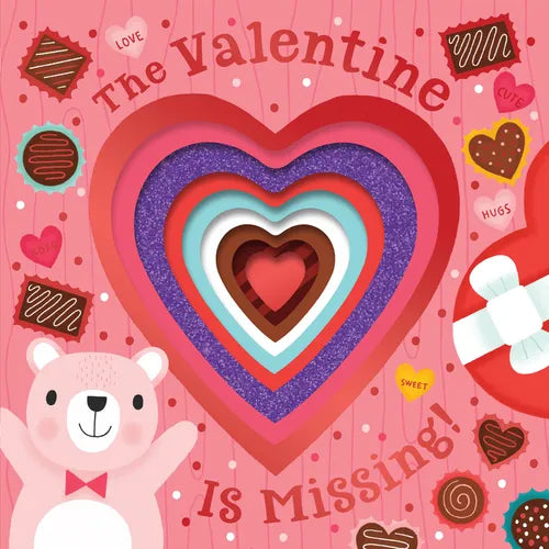 The Valentine Is Missing! Board Book with Cut-Out Reveals - Board Book
