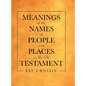Meanings of the Names of People and Places in the Old Testament - Hardcover