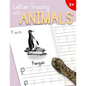 Letter Tracing With Animals: Learn the Alphabet - Handwriting Practice Workbook for Children in Preschool and Kindergarten - Lilac-Peach Cover - Paperback