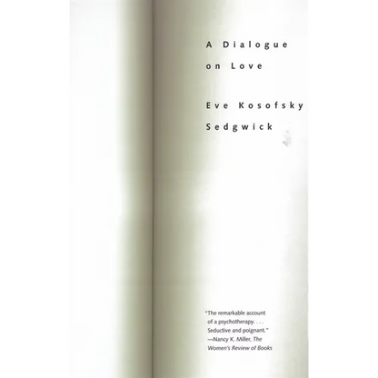 A Dialogue On Love - Paperback