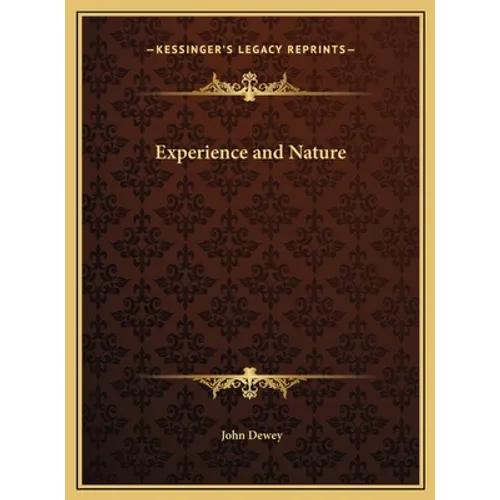 Experience and Nature - Hardcover