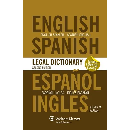 Essential English/Spanish and Spanish/English Legal Dictionary - 2nd Edition - Paperback