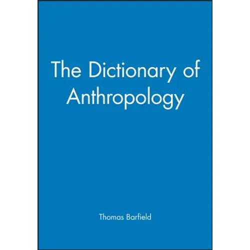 The Dictionary of Anthropology - Paperback