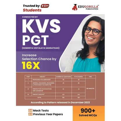 KVS PGT Book 2023: Post Graduate Teacher (English Edition) - 8 Mock Tests and 3 Previous Year Papers (1000 Solved Questions) with Free Access to Onlin - Paperback
