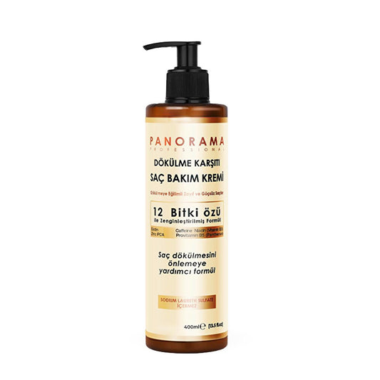 Panorama Professional Hair Strengthening Cream - Anti-Hair Loss, Biotin, Caffein, Niacin, 13.53 fl oz