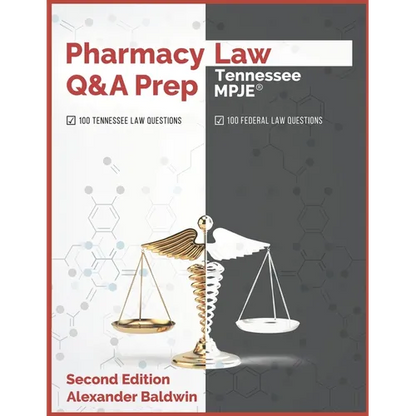 Pharmacy Law Q&A Prep: Tennessee MPJE: Second Edition - Paperback