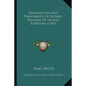 Translations And Paraphrases Of Several Passages Of Sacred Scripture (1745) - Paperback