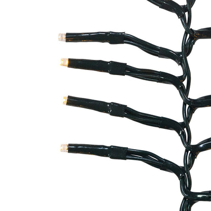 2000-Light Classic White LED Green Wire Cluster Garland