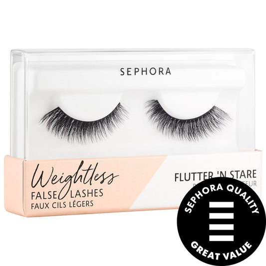 Weightless Vegan False Eyelashes - Cruelty-Free, Reusable, Natural Look, Eco-Friendly Packaging