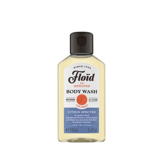 Floid Citrus Spectre Shower Gel - Refreshing 3.38 fl oz Compact Citrus Scented Body Wash for Travel