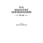 Early Kentucky Householders, 1787-1811 - Paperback