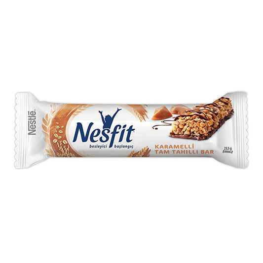 Nestle Nesfit Caramel Cereal Bar - Healthy Granola Energy Bar with Whole Grain & Fiber