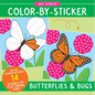My First Color-By-Sticker Book - Butterflies & Bugs - Paperback