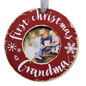 First Christmas as Grandma Photo Ornament