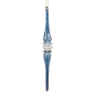 Frosted Blue Swirl Spire Ornament
