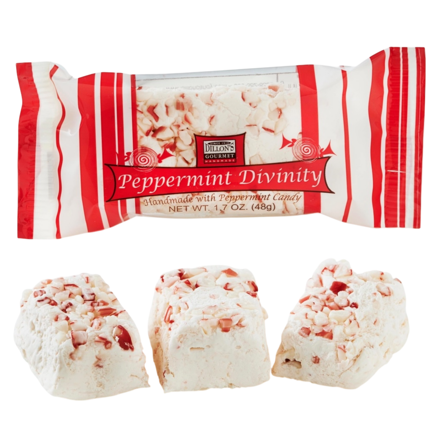 Peppermint  Divinity Snack Bar - 1.7 Ounce Each