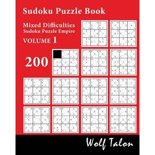 Sudoku Puzzle Book Mixed Difficulties - 200 Puzzles - Paperback